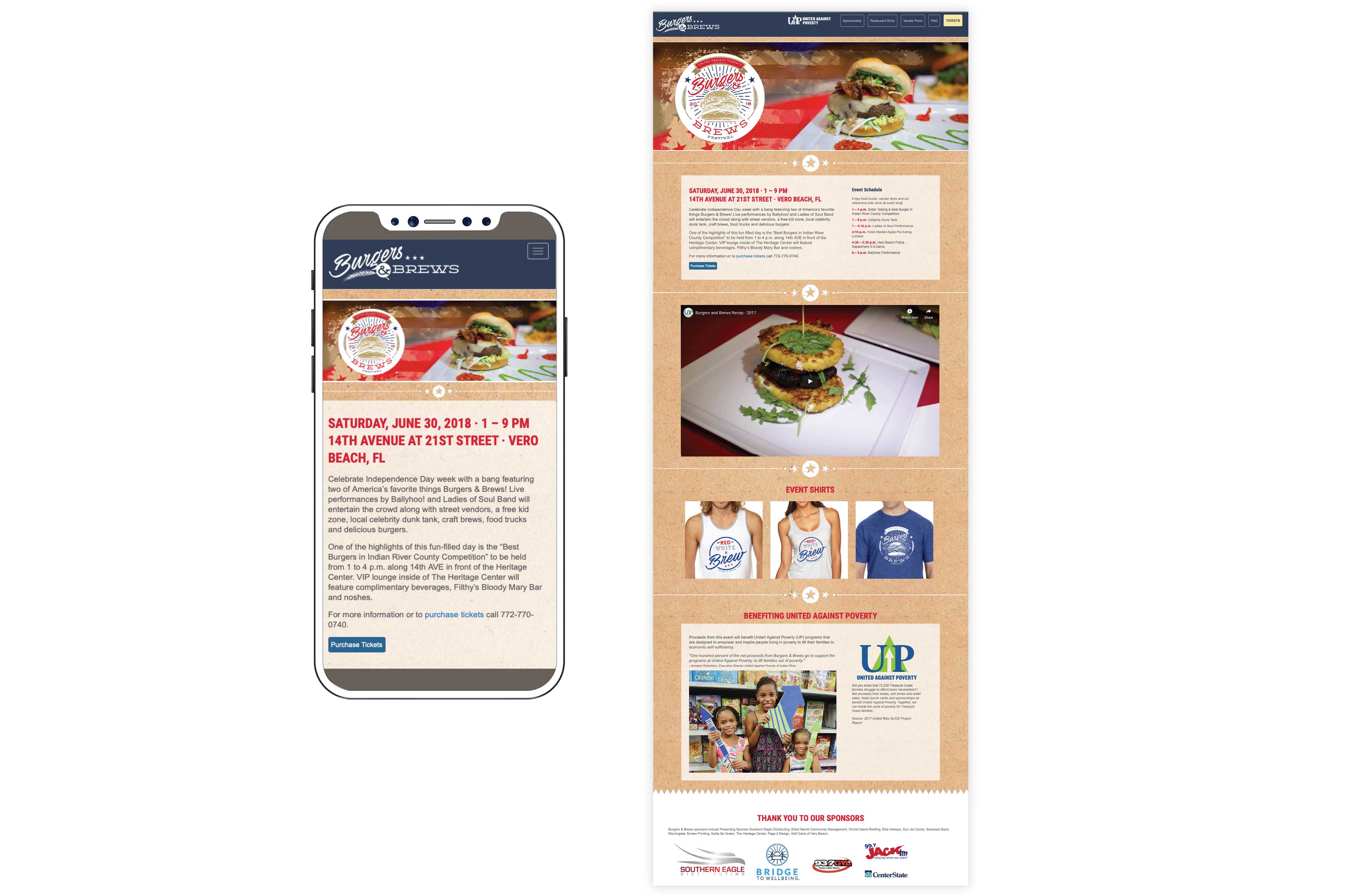 Burgers and Brews Website