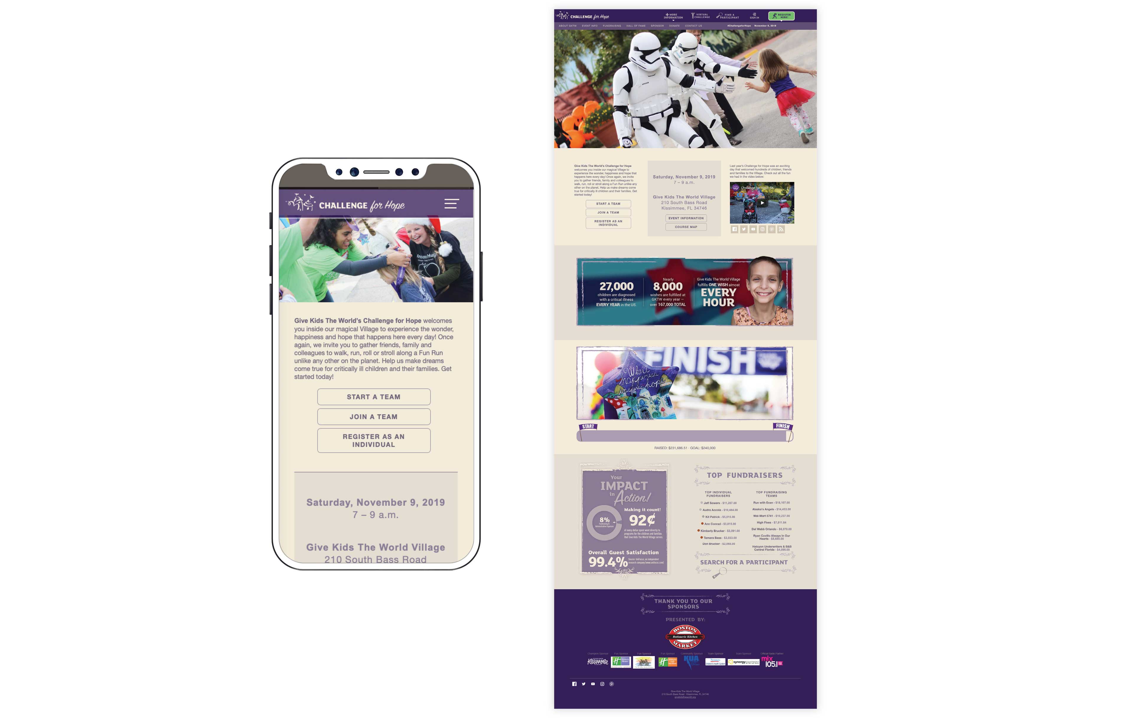 Challenge for Hope Website