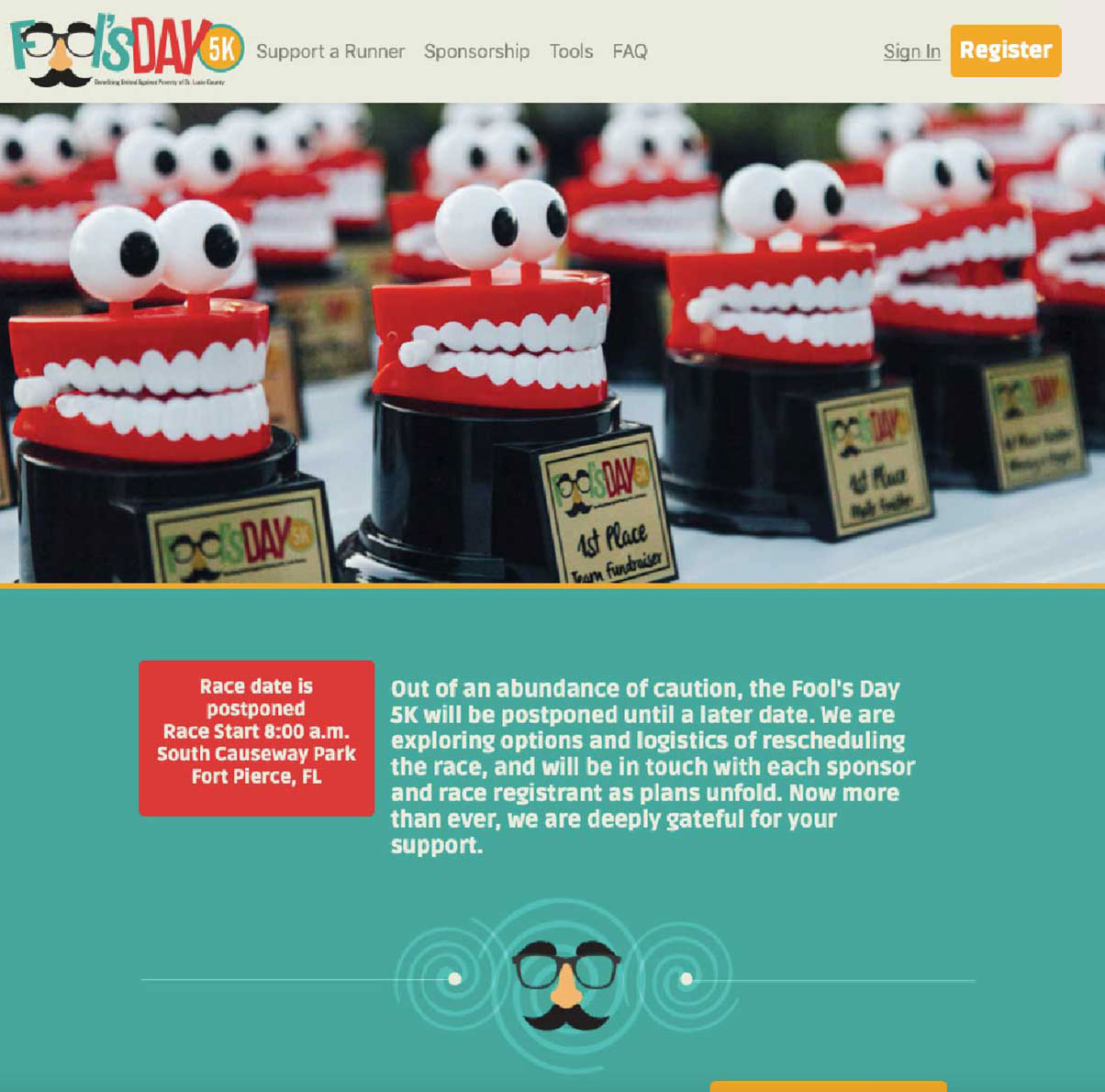 Fools Day 5K Peer to Peer Website